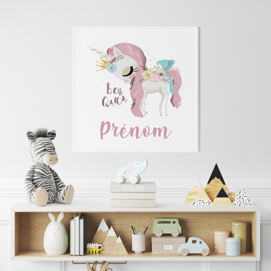 Personalized Poster for Kids - Unicorn