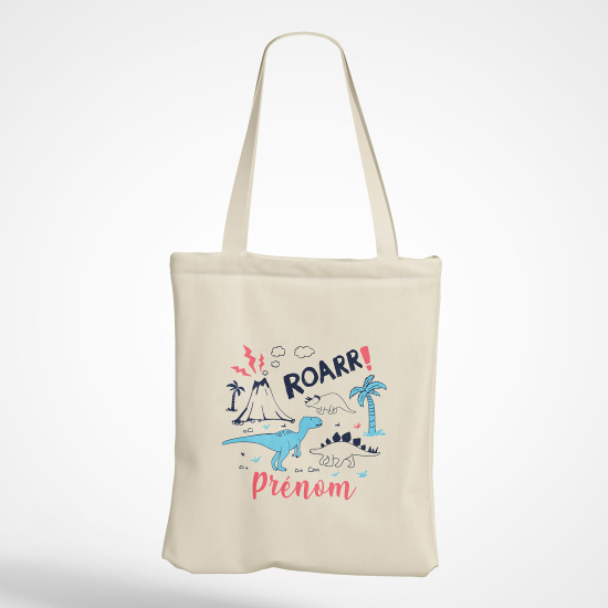 Personalized Tote Bag - Dinosaurs