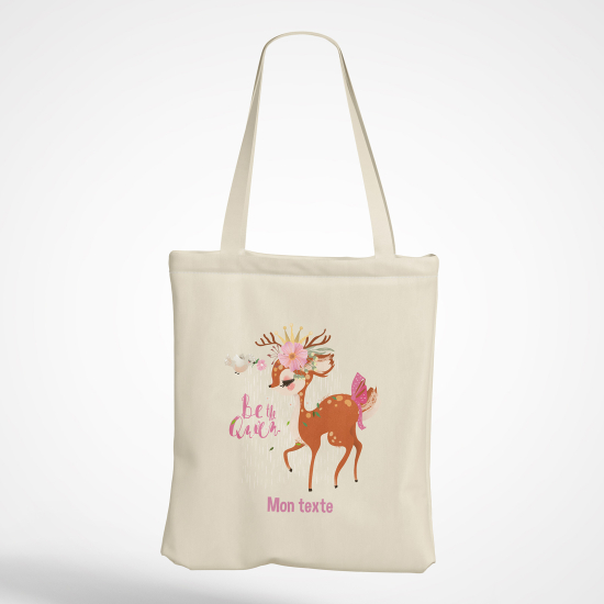 Personalized Tote Bag - Fawn be the queen