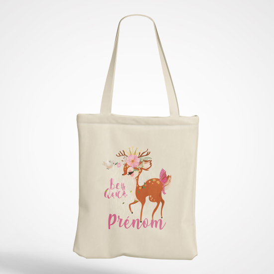 Personalized Tote Bag - Fawn be the queen