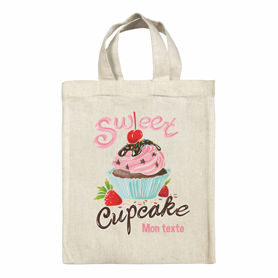 Personalized tote bag for kids - Cupcake