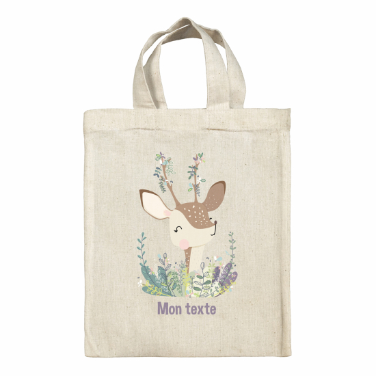 Personalized tote bag for kids - Fawn