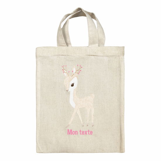 Personalized tote bag for kids - Fawn