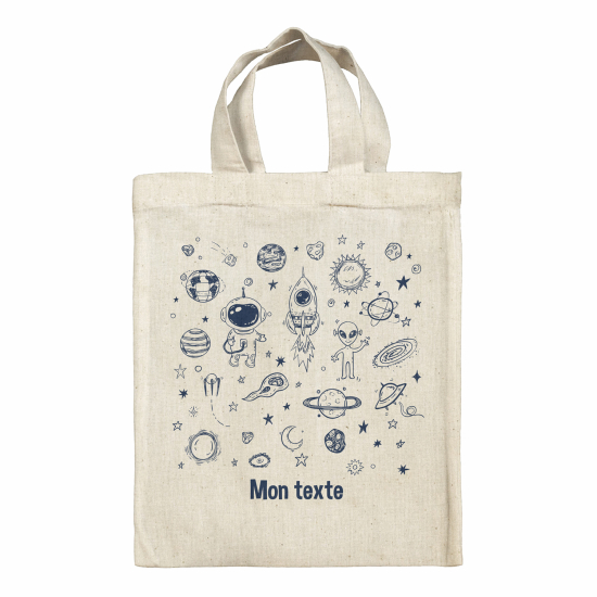 Personalized tote bag for kids - Galaxy