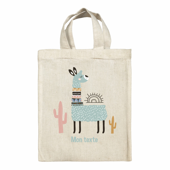 Personalized tote bag for kids - Lama