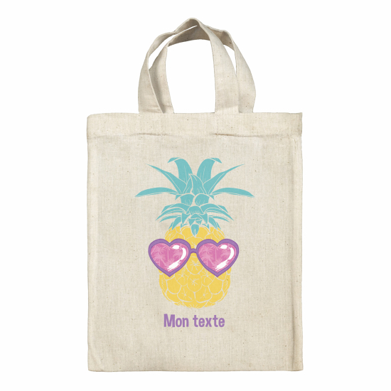 Personalized tote bag for kids - Pineapple