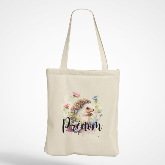 Personalized Tote Bag - Hedgehog