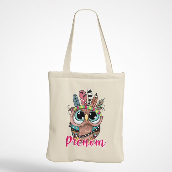 Personalized Tote Bag - Indian owl