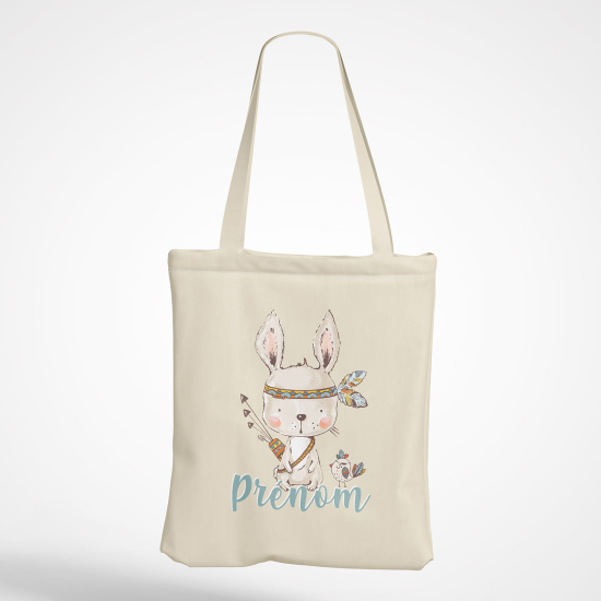 Personalized Tote Bag - Indian rabbit