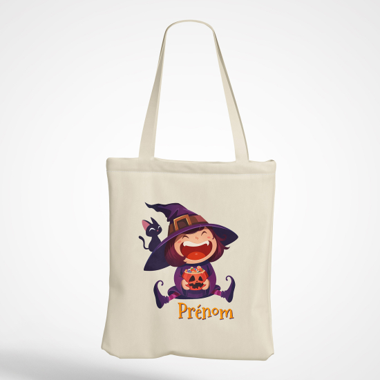 Personalized Tote Bag - Little Witch Girl