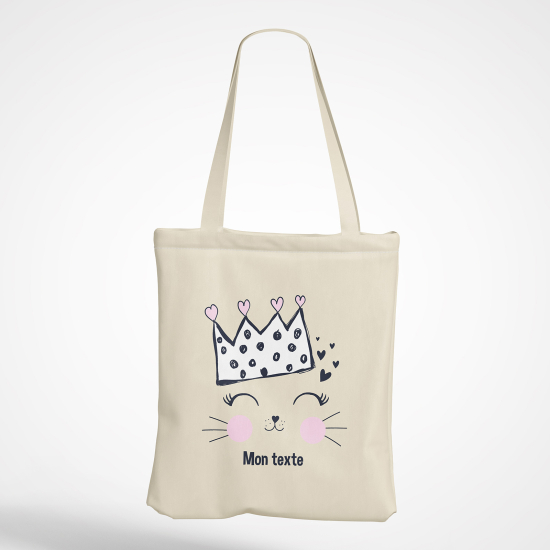 Personalized Tote Bag - Princess cat