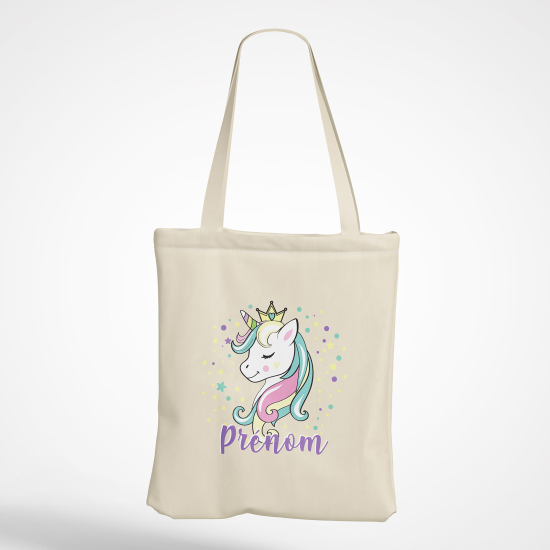 Personalized Tote Bag - Princess Unicorn