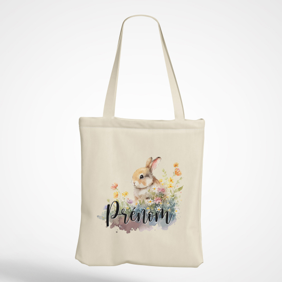 Personalized Tote Bag - Rabbit