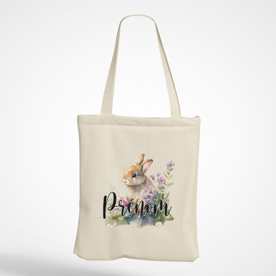 Personalized Tote Bag - Rabbit