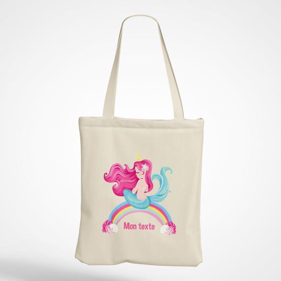 Personalized Tote Bag - Rainbow Siren