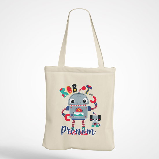 Personalized Tote Bag - Robots