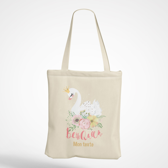 Personalized Tote Bag - Swan be the queen