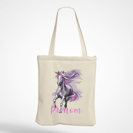 Personalized Tote Bag - Unicorn