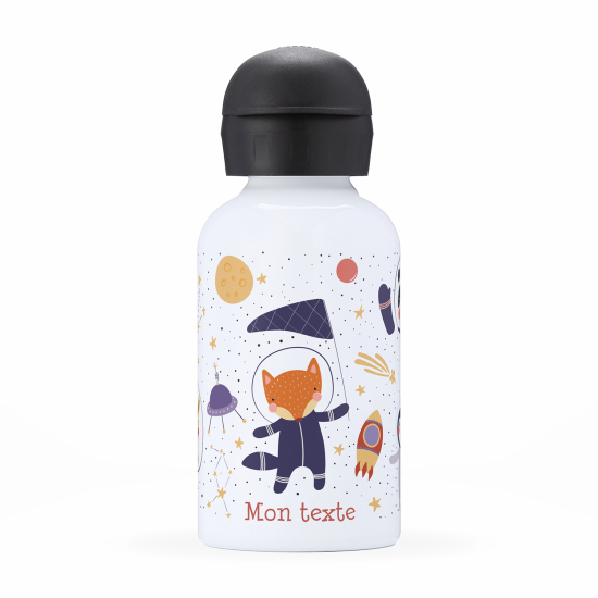 Personalized water bottle for kids - Astronaut Animals