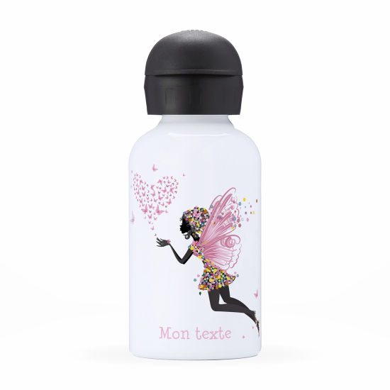 Personalized water bottle for kids - Fairy heart butterflies