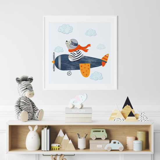 Poster for Kids - Aviator bear