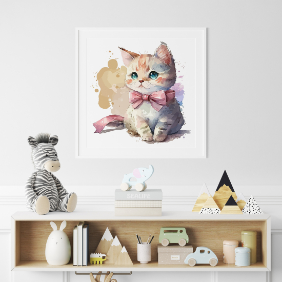 Poster for Kids - Colorful cat