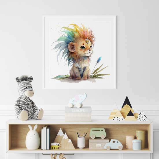 Poster for Kids - Colorful cub