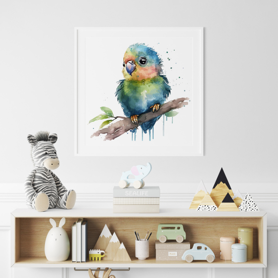 Poster for Kids - Colorful parrot