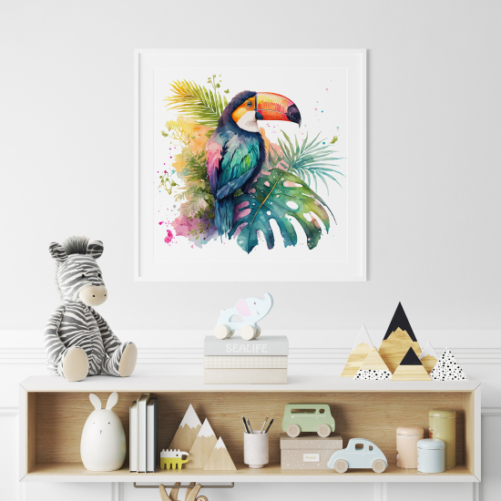 Poster for Kids - Colorful toucan