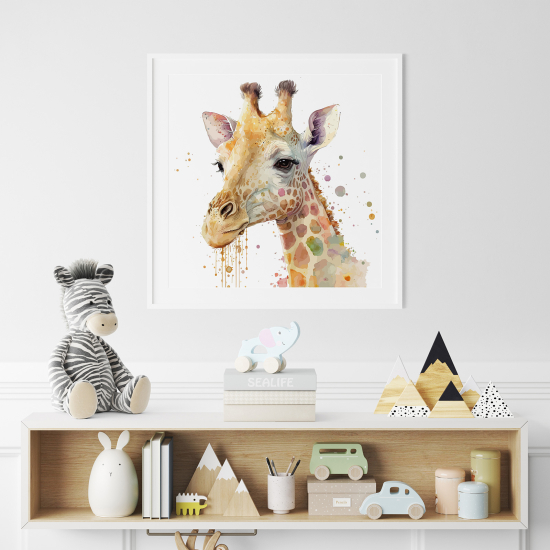 Poster for Kids - Giraffe