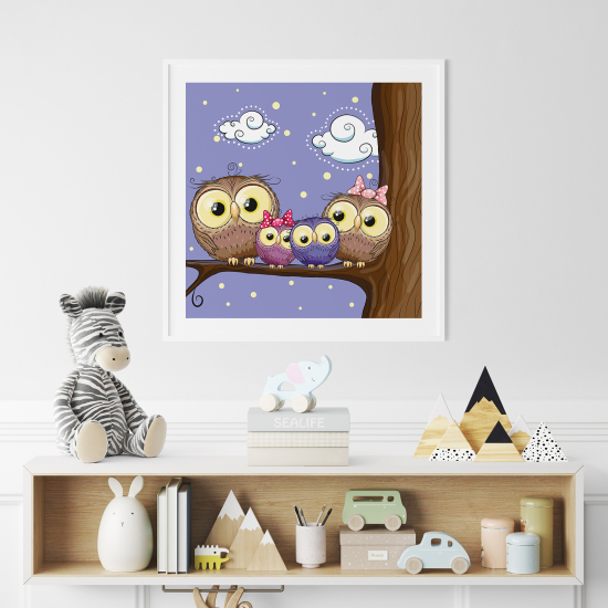 Poster for Kids - Owls