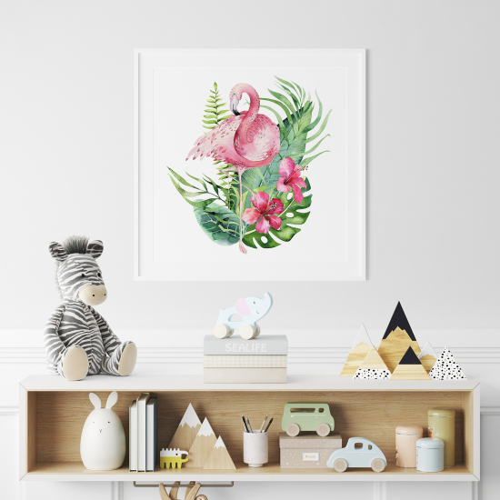 Poster for Kids - Pink Flamingo