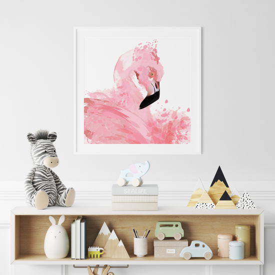 Poster for Kids - Pink Flamingo