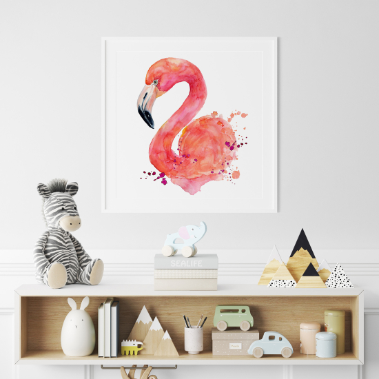 Poster for Kids - Pink Flamingo