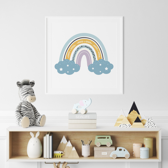 Poster for Kids - Rainbow clouds