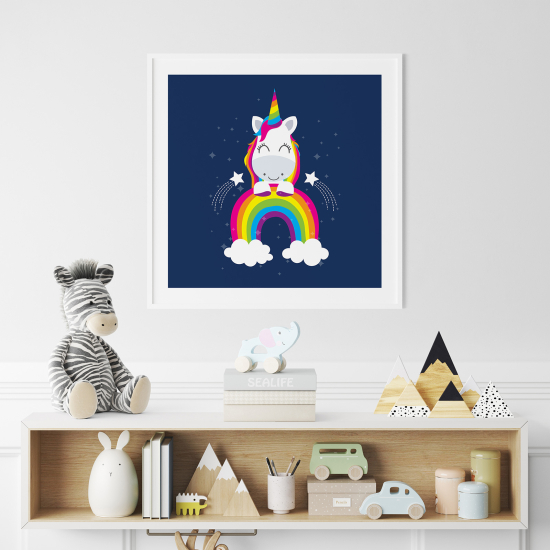 Poster for Kids - Rainbow Unicorn