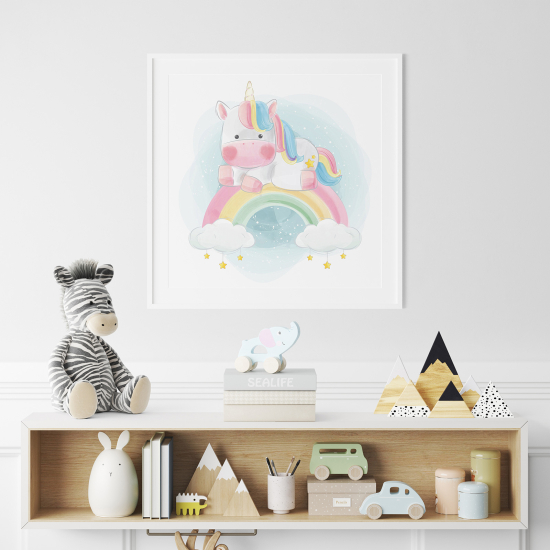 Poster for Kids - Rainbow Unicorn