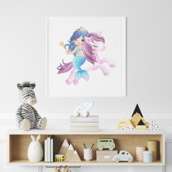 Poster for Kids - Unicorn Siren