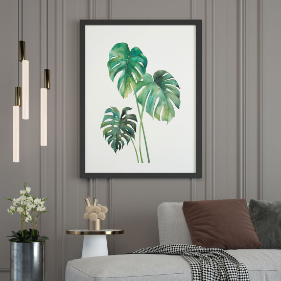 Poster - Monstera leaves