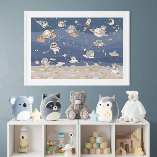 Posters for Kids - Astronaut Animals