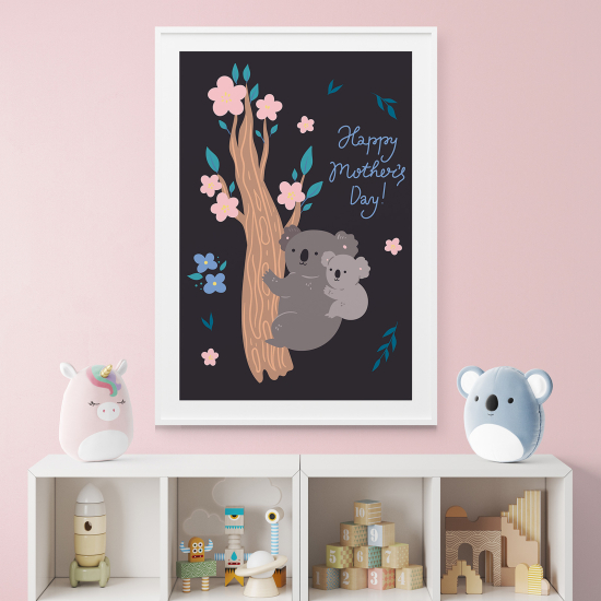 Posters for Kids - Koalas happy mother's day