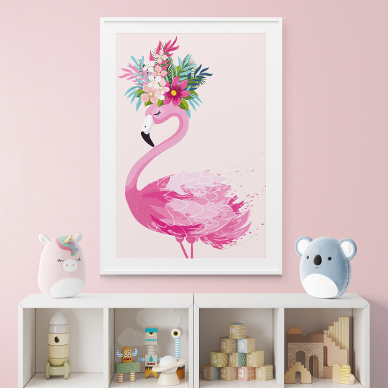 Posters for Kids - Pink flamingo