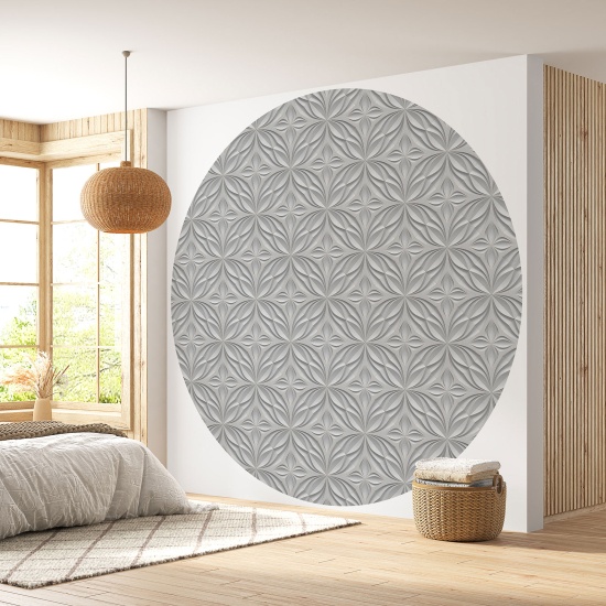 Round / Circle Wall Mural - Wallpaper - 3D Design