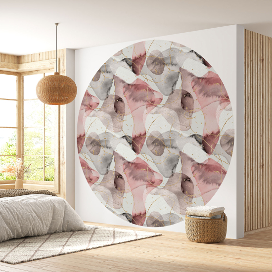 Round / Circle Wall Mural - Wallpaper - Abstract