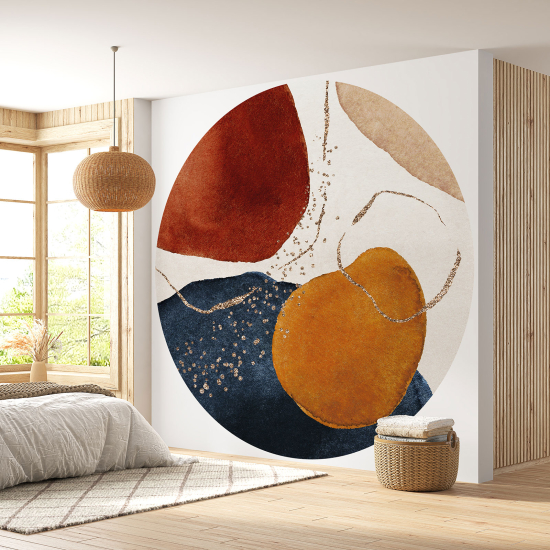 Round / Circle Wall Mural - Wallpaper - Abstract