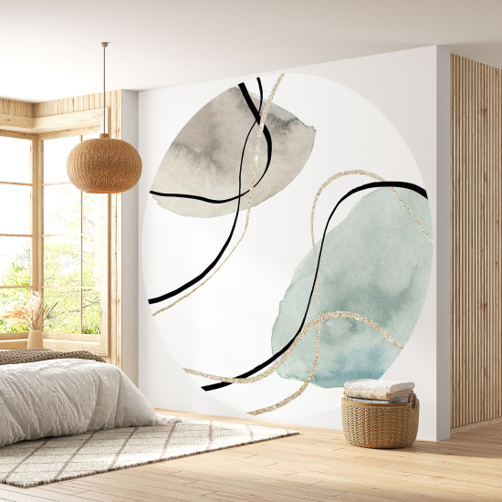 Round / Circle Wall Mural - Wallpaper - Abstract