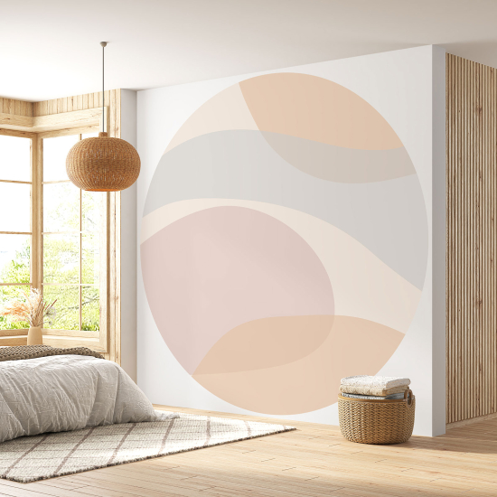 Round / Circle Wall Mural - Wallpaper - Abstract