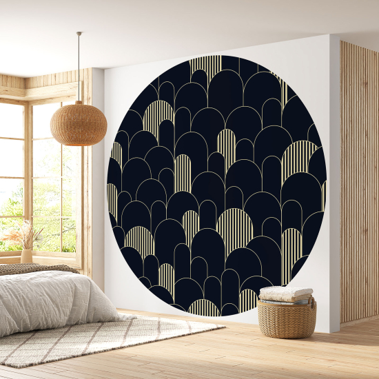 Round / Circle Wall Mural - Wallpaper - Arches design