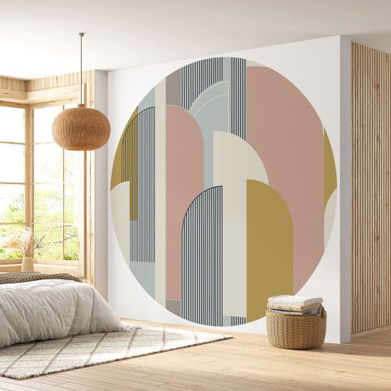 Round / Circle Wall Mural - Wallpaper - Arches design