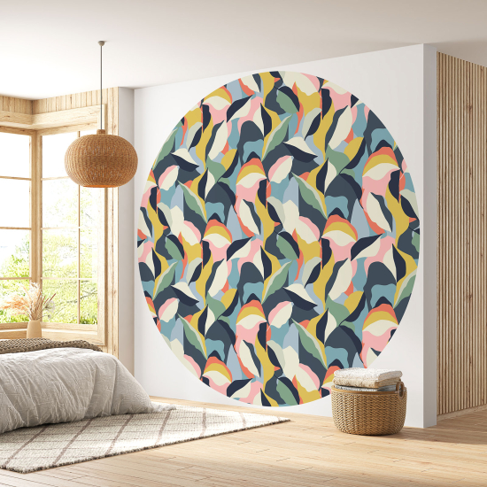 Round / Circle Wall Mural - Wallpaper - Design